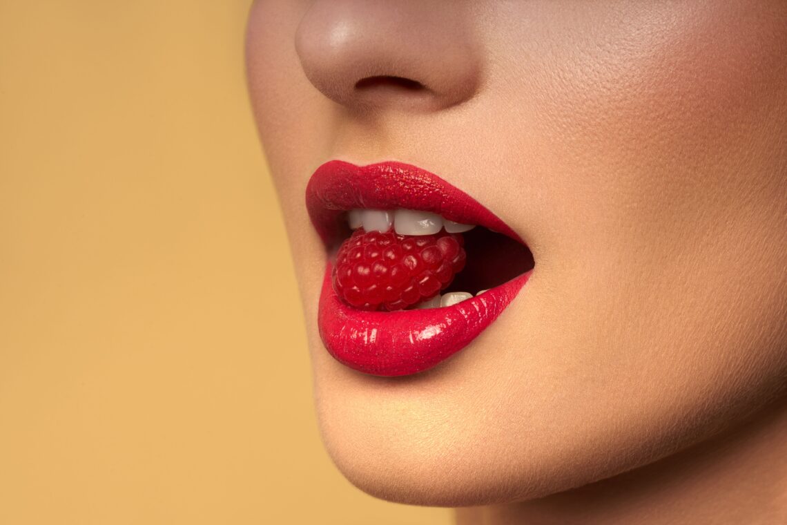Lip stain berry