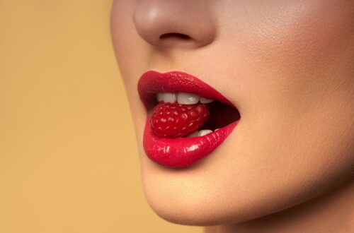 Lip stain berry